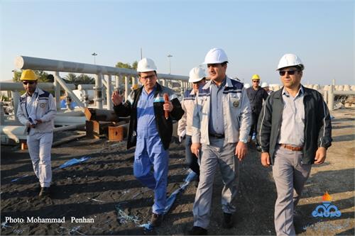 بازدید معاون مدیرعامل شرکت پایانه های نفتی ایران از پروژه های پایانه نفتی خارگ