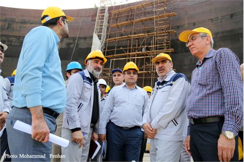 بازدید مدیرعامل شرکت پایانه های نفتی ایران از پروژه ها و تاسیسات پایانه نفتی خارگ