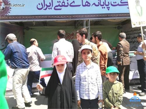 برپایی غرفه فرهنگی شرکت پایانه های نفتی ایران در مراسم روز جهانی قدس