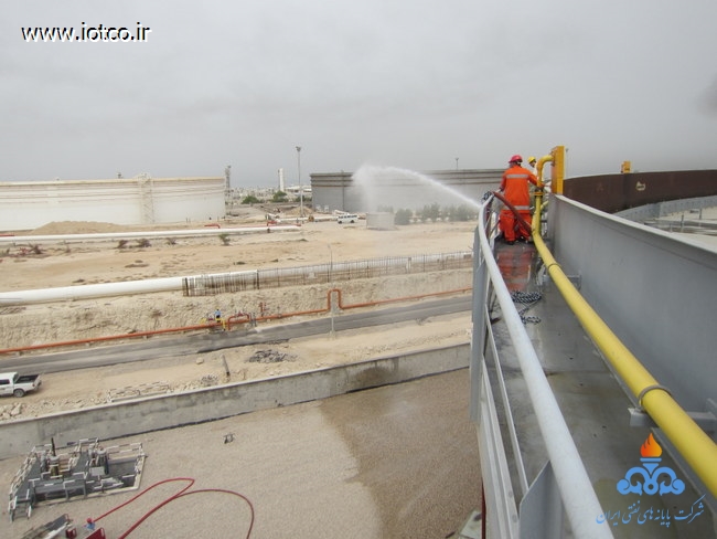 مانور اطفا حریق مخزن شماره 43  6