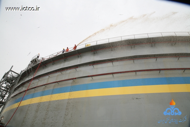 مانور اطفا حریق مخزن شماره 43  2