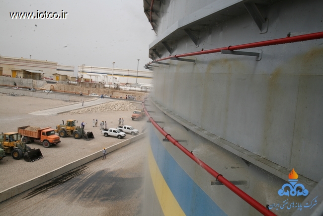 مانور اطفا حریق مخزن شماره 43  3