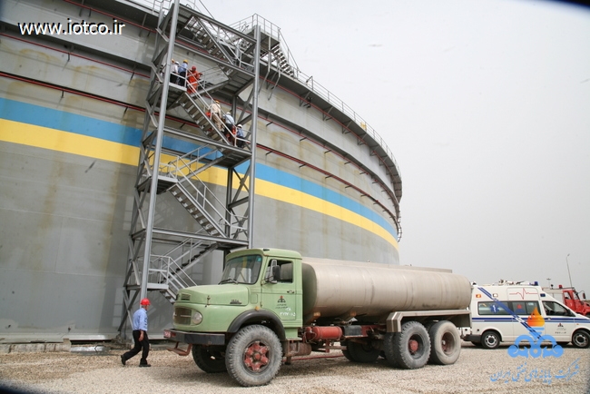 مانور اطفا حریق مخزن شماره 43  9