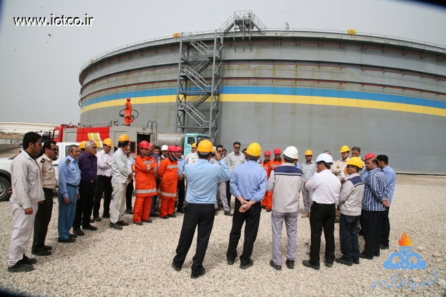 مانور اطفا حریق مخزن شماره 43  11