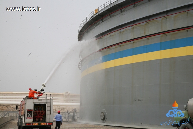مانور اطفا حریق مخزن شماره 43  12