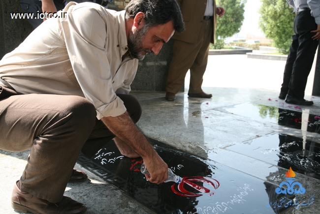 غبار روبی گلزار شهدای گمنام 9