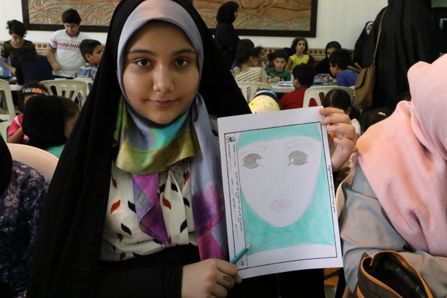 نقاشی حجاب 8