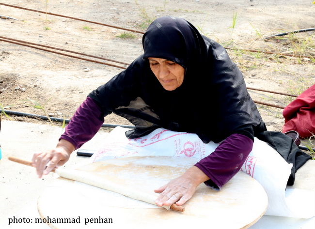 طبخ نان محلی 1