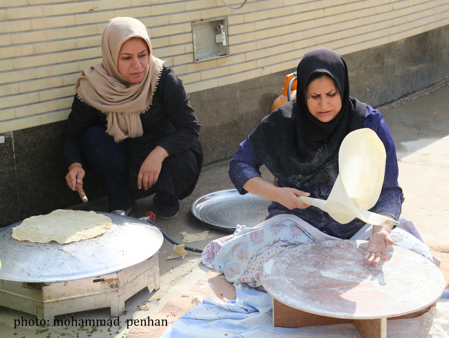 طبخ نان محلی 13