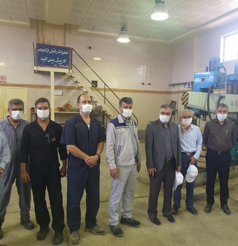 بازدید مدیرعامل از تعمیرات صنعتی  2