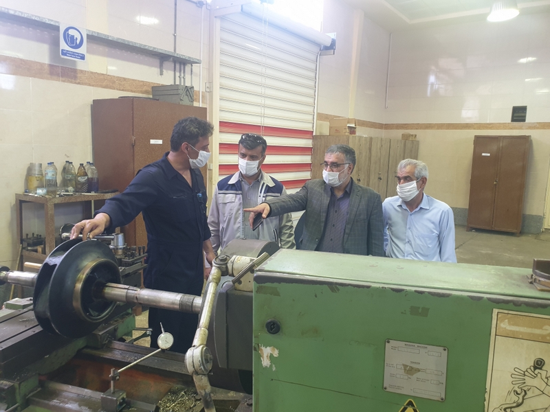بازدید مدیرعامل از تعمیرات صنعتی  3