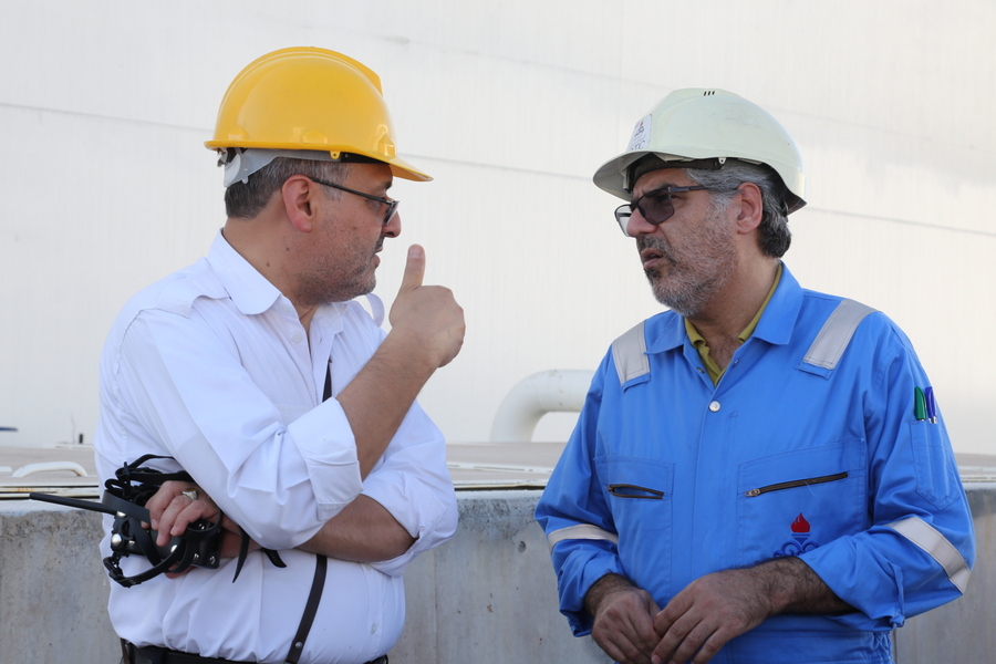 کارگران+ بازدید+ پروژه ها + رییس پایانه نفتی خارگ 36