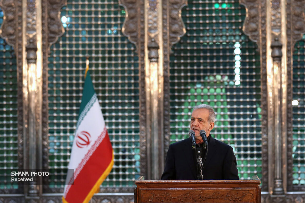 تجدید میثاق + پزشکیان + امام راحل 15