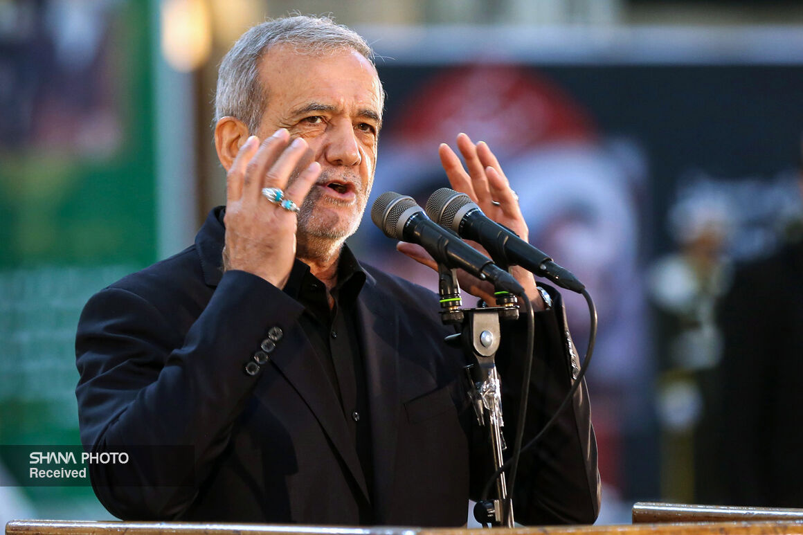 تجدید میثاق + پزشکیان + امام راحل 16