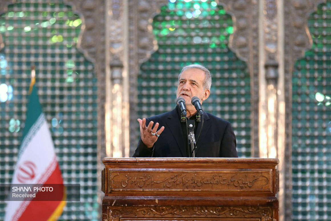 تجدید میثاق + پزشکیان + امام راحل 25