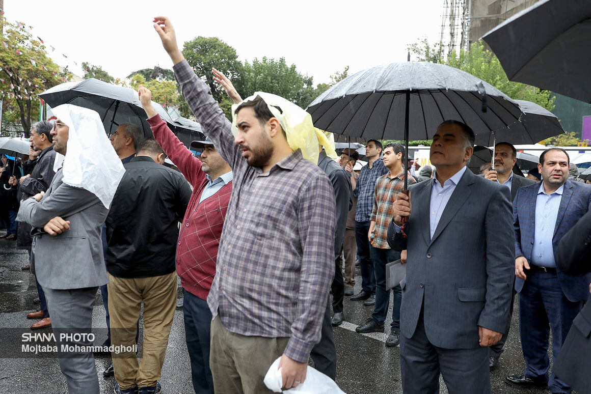 محسن پاک‌نژاد+وزیر نفت +اجتماع ضد صهیونیستی +حمایت از مردم لبنان + شهادت «سیدحسن نصرالله» 3