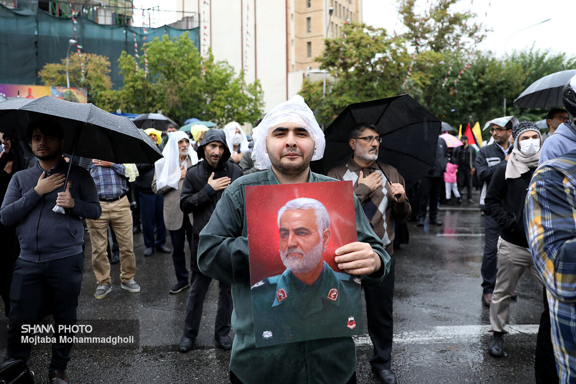 محسن پاک‌نژاد+وزیر نفت +اجتماع ضد صهیونیستی +حمایت از مردم لبنان + شهادت «سیدحسن نصرالله» 7