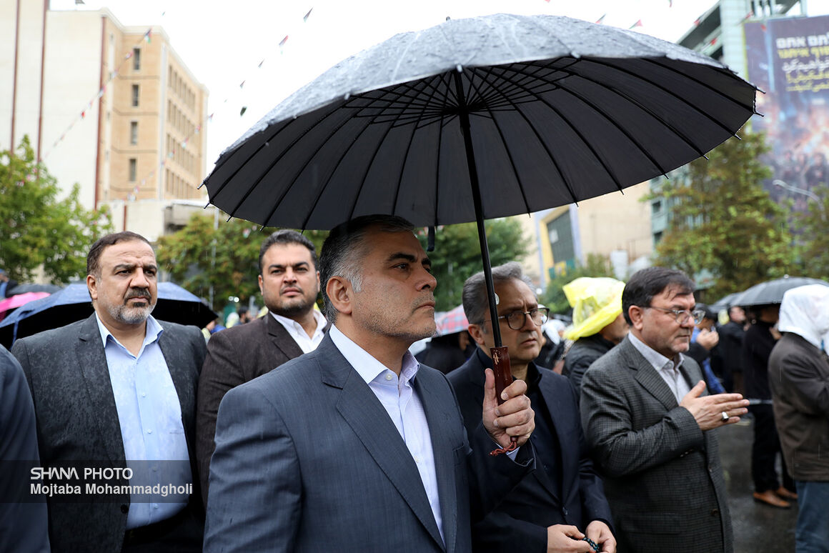 محسن پاک‌نژاد+وزیر نفت +اجتماع ضد صهیونیستی +حمایت از مردم لبنان + شهادت «سیدحسن نصرالله» 10