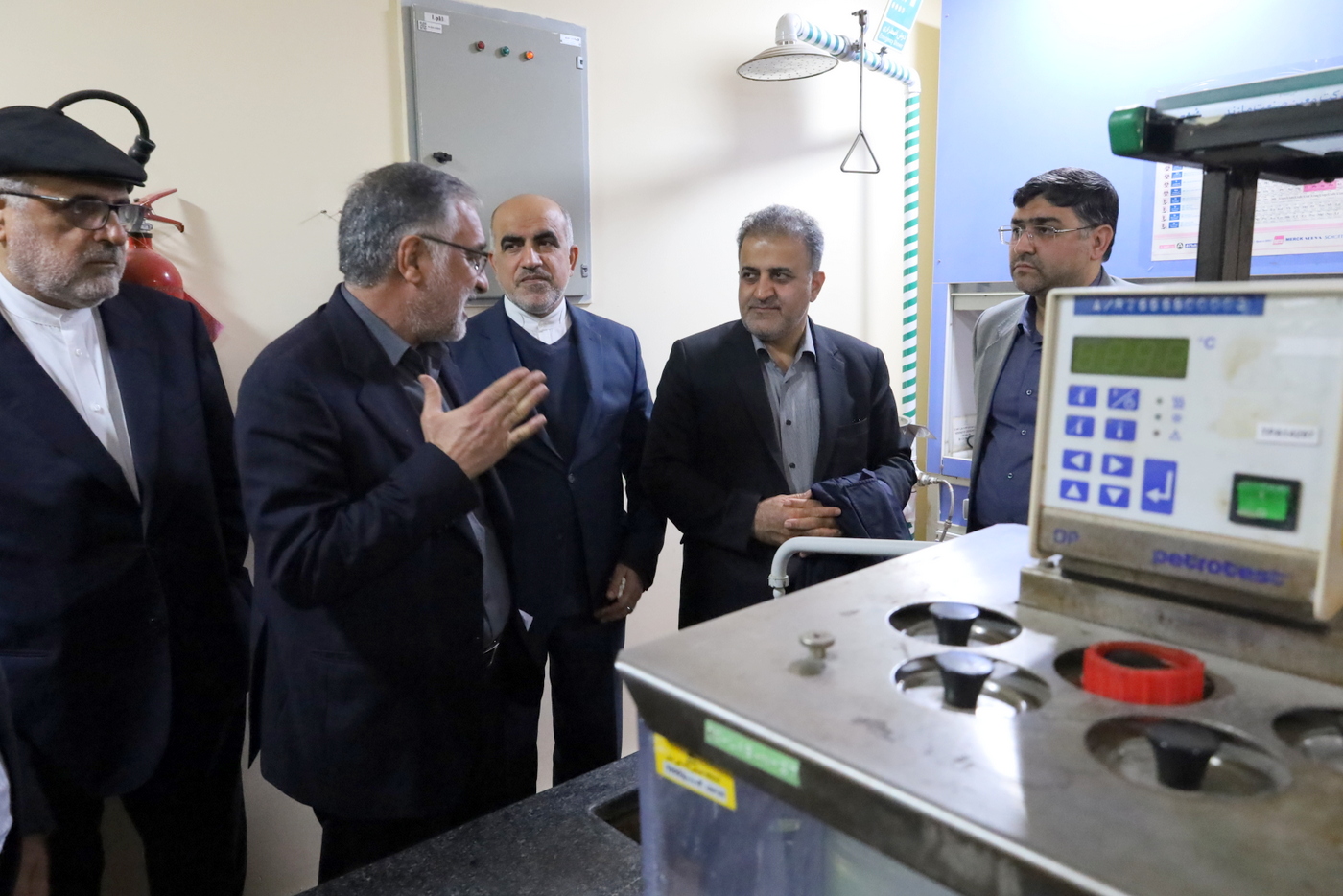 بازدید پایانه نفتی شمال + معاون وزیر در امور بین الملل و بازرگانی +  سیدعلی محمد موسوی+ عباس اسدروز+ عل معلمی 11