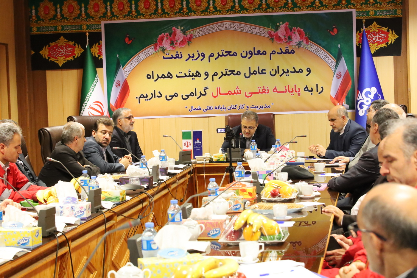 بازدید پایانه نفتی شمال + معاون وزیر در امور بین الملل و بازرگانی +  سیدعلی محمد موسوی+ عباس اسدروز+ عل معلمی 17