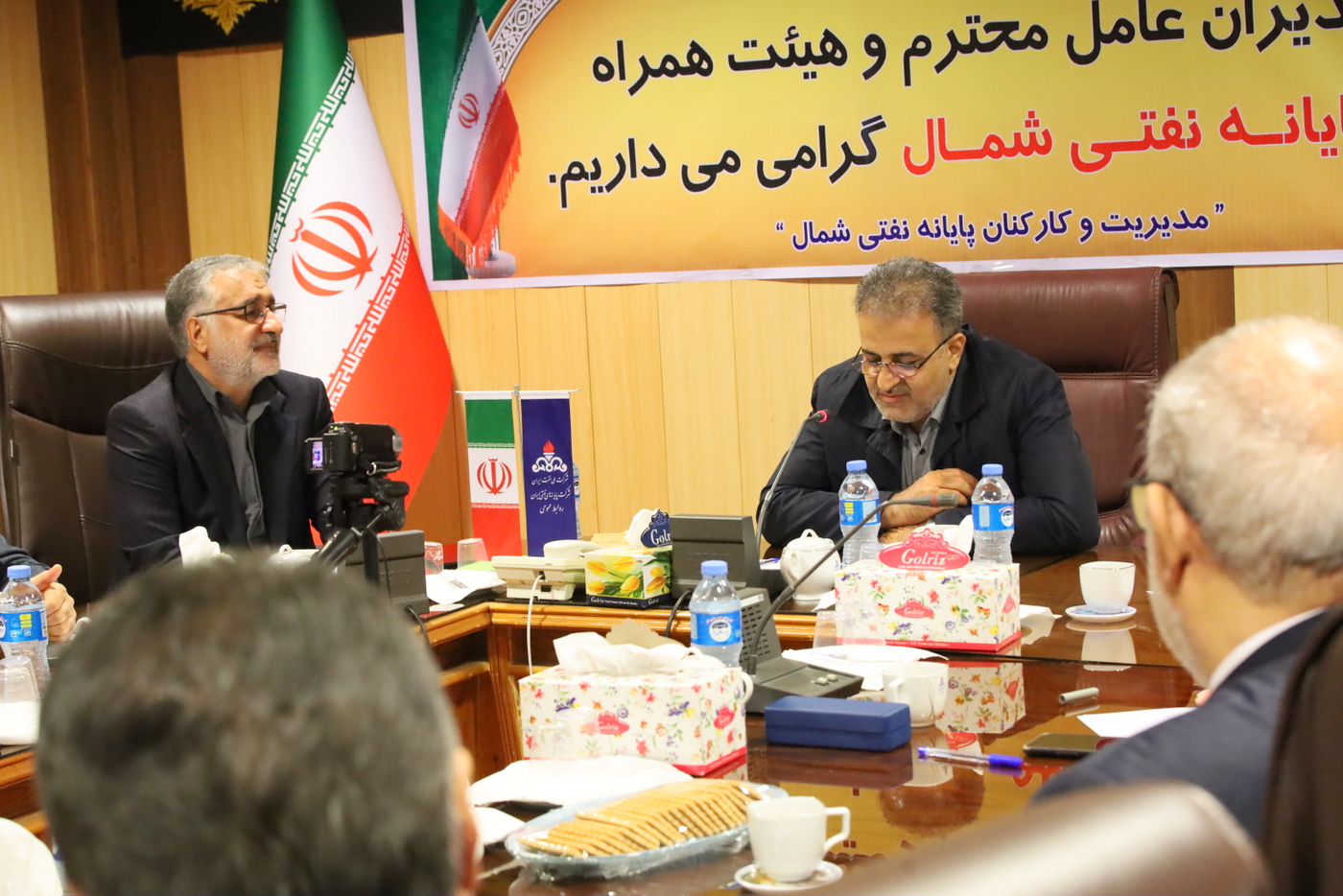 بازدید پایانه نفتی شمال + معاون وزیر در امور بین الملل و بازرگانی +  سیدعلی محمد موسوی+ عباس اسدروز+ عل معلمی 21