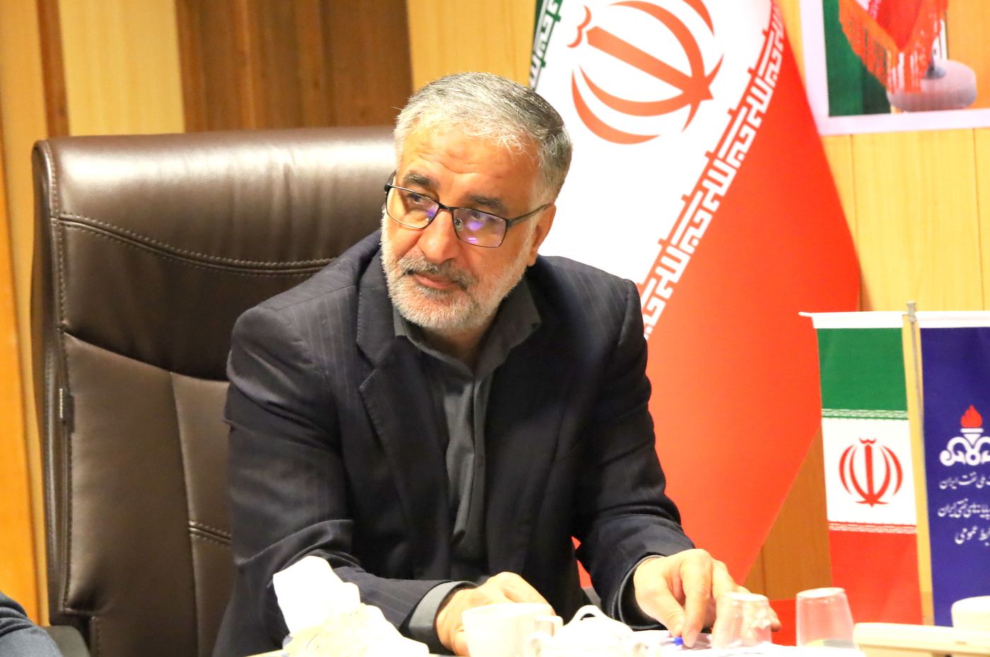 بازدید پایانه نفتی شمال + معاون وزیر در امور بین الملل و بازرگانی +  سیدعلی محمد موسوی+ عباس اسدروز+ عل معلمی 24