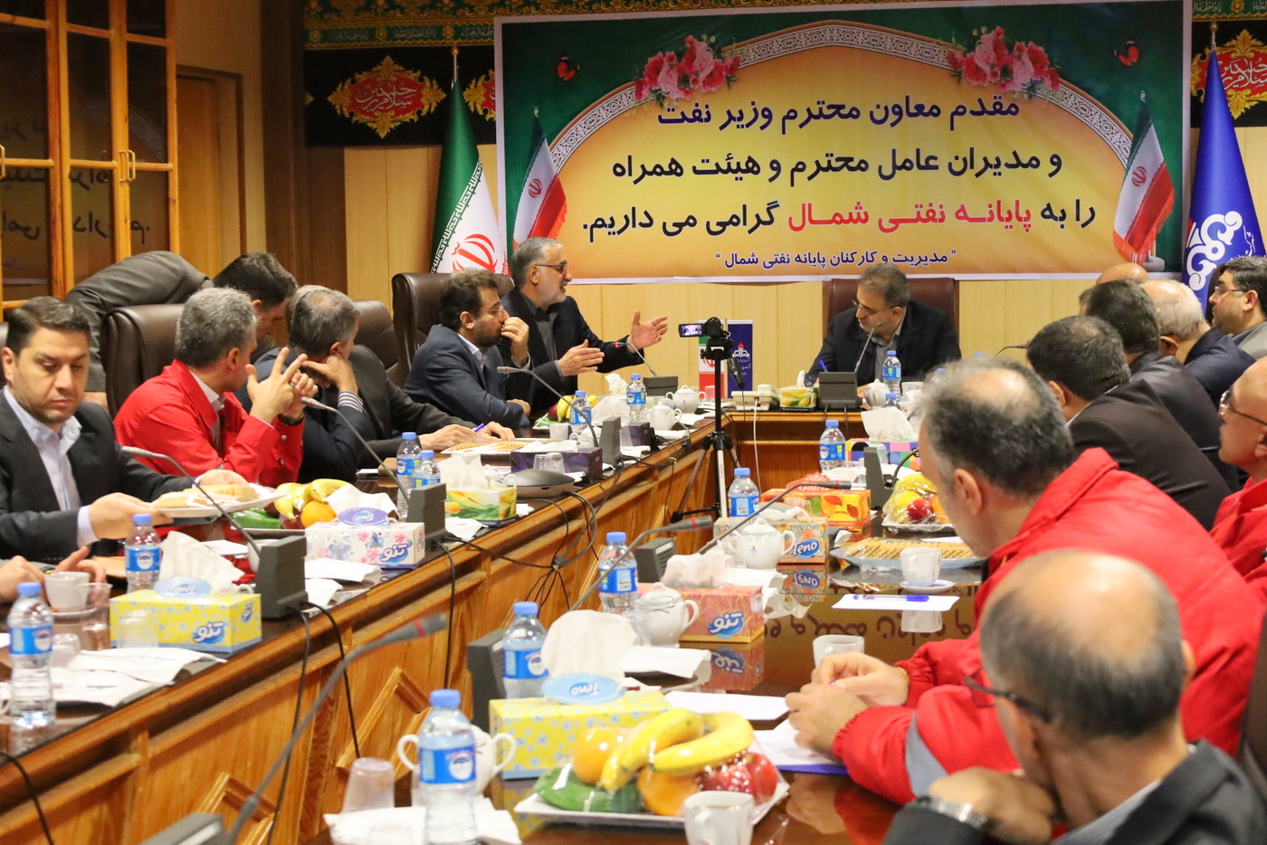 بازدید پایانه نفتی شمال + معاون وزیر در امور بین الملل و بازرگانی +  سیدعلی محمد موسوی+ عباس اسدروز+ عل معلمی 33