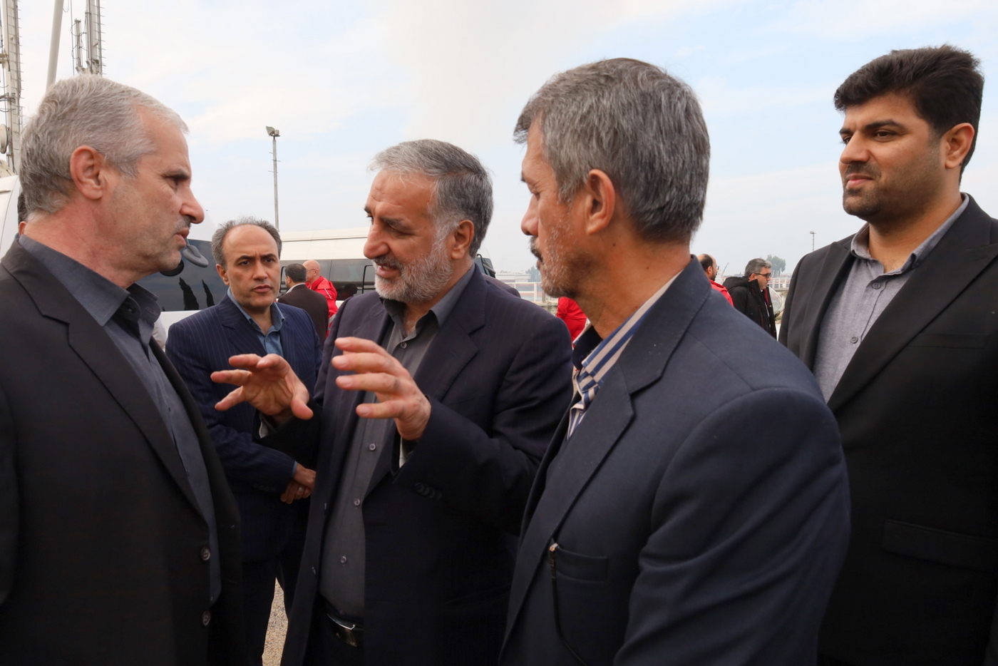 بازدید پایانه نفتی شمال + معاون وزیر در امور بین الملل و بازرگانی +  سیدعلی محمد موسوی+ عباس اسدروز+ عل معلمی 36