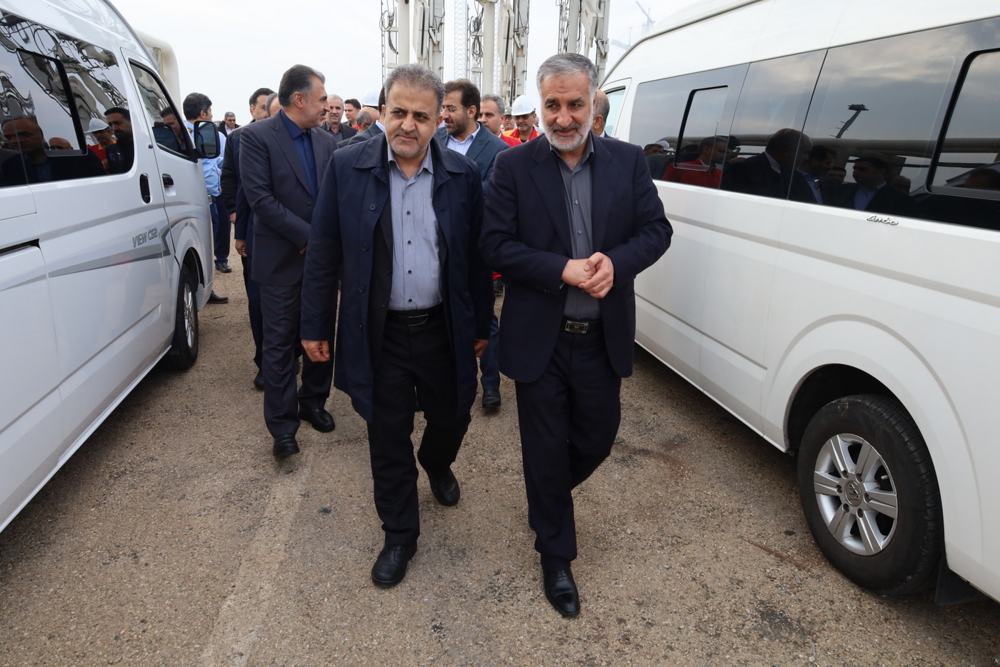 بازدید پایانه نفتی شمال + معاون وزیر در امور بین الملل و بازرگانی +  سیدعلی محمد موسوی+ عباس اسدروز+ عل معلمی 37