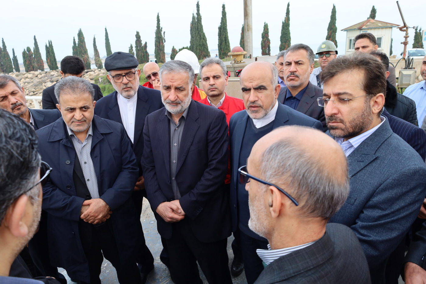 بازدید پایانه نفتی شمال + معاون وزیر در امور بین الملل و بازرگانی +  سیدعلی محمد موسوی+ عباس اسدروز+ عل معلمی 42