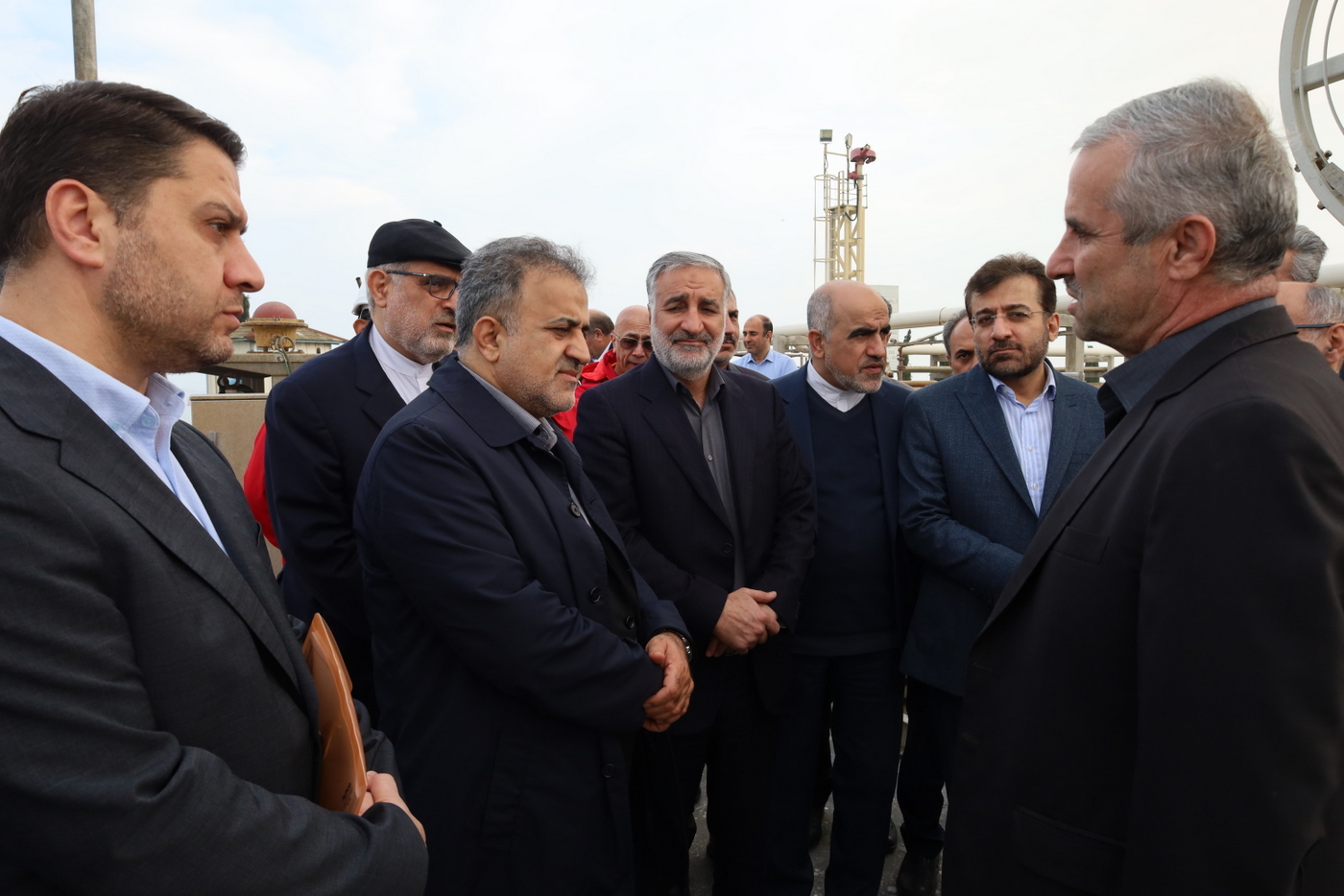 بازدید پایانه نفتی شمال + معاون وزیر در امور بین الملل و بازرگانی +  سیدعلی محمد موسوی+ عباس اسدروز+ عل معلمی 44