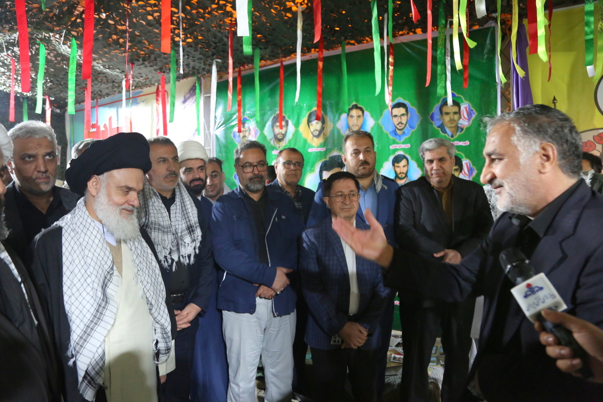 آیت‌الله سیدهاشم حسینی بوشهری+ نماینده مردم استان بوشهر در مجلس خبرگان رهبری+ نمایشگاه دستاوردهای بسیج  6