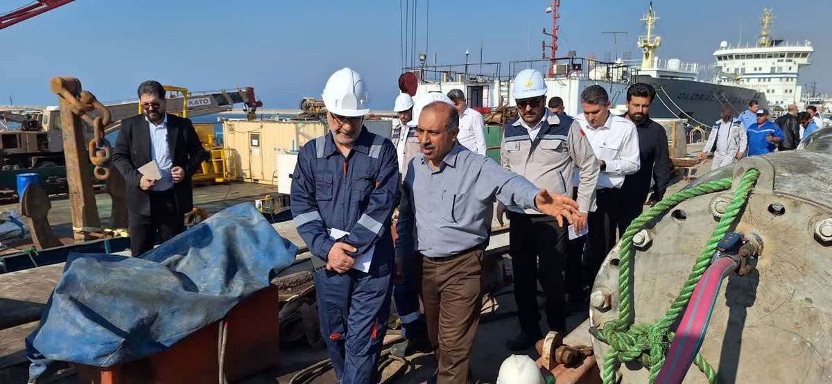 بازدید مدیرعامل + پارس جنوبی +اسدروز 12