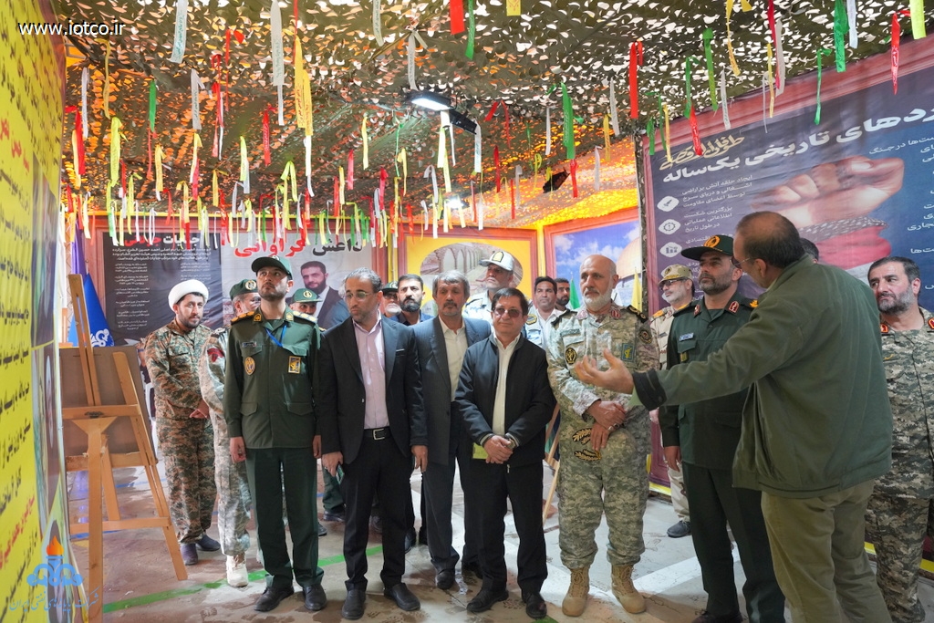 نمایشگاه روایی و تجسمی مقاومت در جزیره خارگ + محمدابراهیم دهقانی، رئیس اداره دریایی ستاد کل نیروهای مسلح،  6