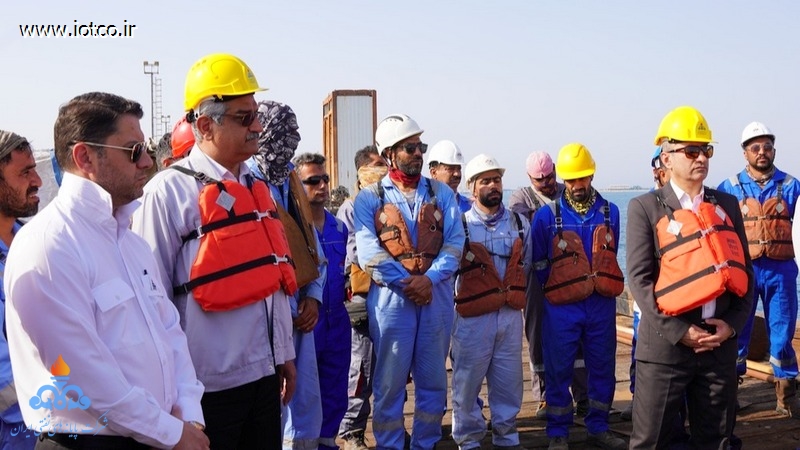بازدید +مدیران + روسای ارشد+ شرکت پایانه های نفتی ایران +پروژه تعمیرات اساسی+ اسکله شرقی خارگ 2