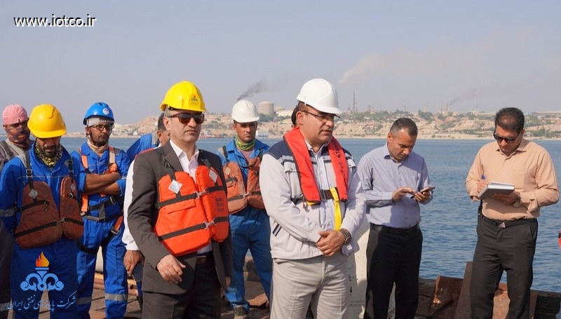 بازدید +مدیران + روسای ارشد+ شرکت پایانه های نفتی ایران +پروژه تعمیرات اساسی+ اسکله شرقی خارگ 3