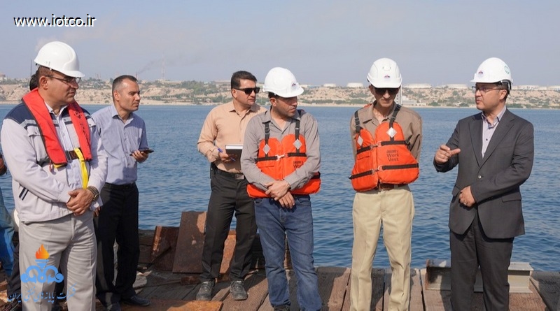 بازدید +مدیران + روسای ارشد+ شرکت پایانه های نفتی ایران +پروژه تعمیرات اساسی+ اسکله شرقی خارگ 5