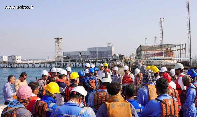 بازدید +مدیران + روسای ارشد+ شرکت پایانه های نفتی ایران +پروژه تعمیرات اساسی+ اسکله شرقی خارگ 6