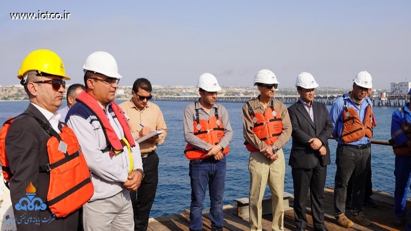بازدید +مدیران + روسای ارشد+ شرکت پایانه های نفتی ایران +پروژه تعمیرات اساسی+ اسکله شرقی خارگ 7