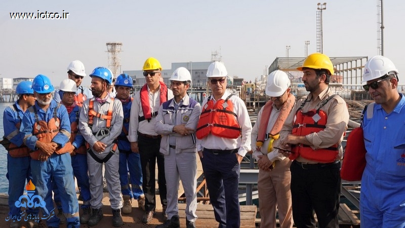 بازدید +مدیران + روسای ارشد+ شرکت پایانه های نفتی ایران +پروژه تعمیرات اساسی+ اسکله شرقی خارگ 8