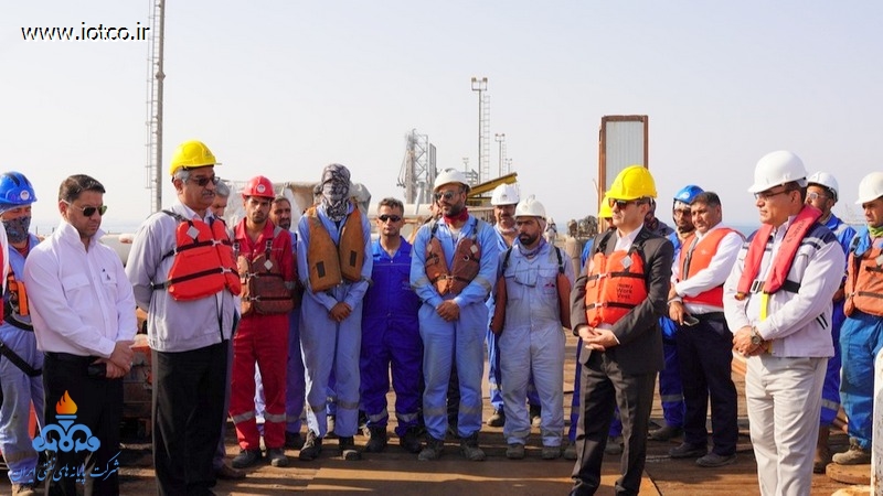 بازدید +مدیران + روسای ارشد+ شرکت پایانه های نفتی ایران +پروژه تعمیرات اساسی+ اسکله شرقی خارگ 10
