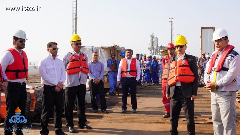 بازدید +مدیران + روسای ارشد+ شرکت پایانه های نفتی ایران +پروژه تعمیرات اساسی+ اسکله شرقی خارگ 12