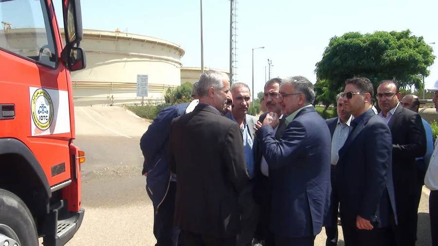 بازدید میدانی +مدیرعامل پایانه های نفتی ایران+پایانه نفتی شمال 7