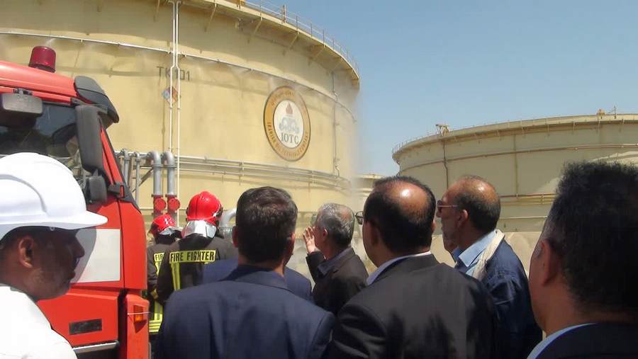 بازدید میدانی +مدیرعامل پایانه های نفتی ایران+پایانه نفتی شمال 9