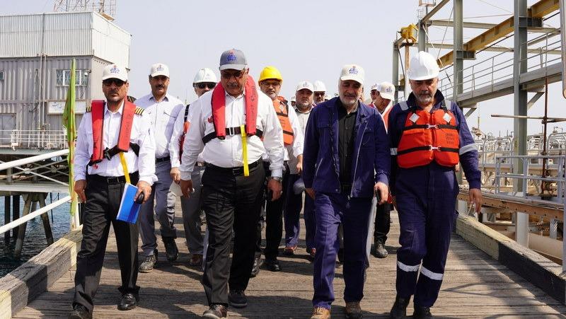 بازدید+مدیرعامل +از پروژه‌ها+پایانه خارگ +عباس اسدروز 12