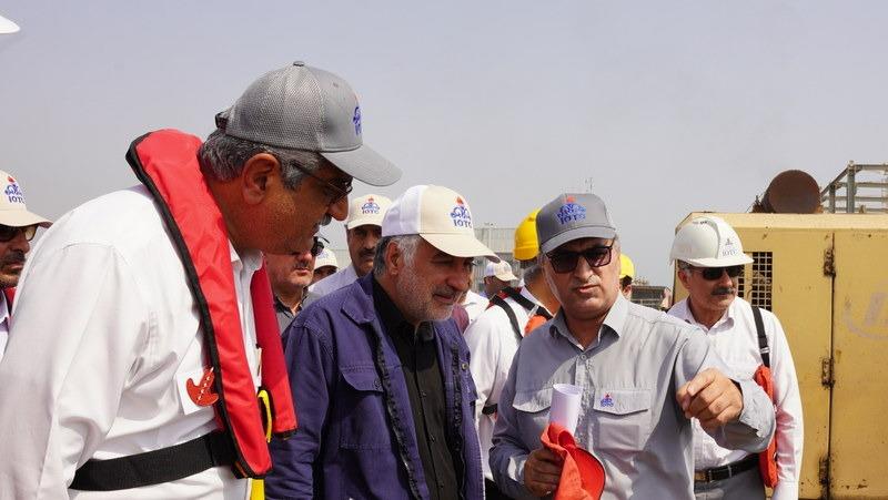 بازدید+مدیرعامل +از پروژه‌ها+پایانه خارگ +عباس اسدروز 9