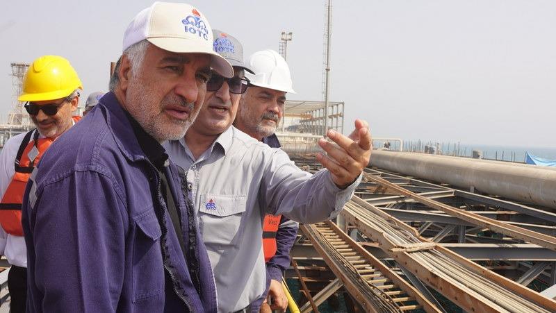 بازدید+مدیرعامل +از پروژه‌ها+پایانه خارگ +عباس اسدروز 5