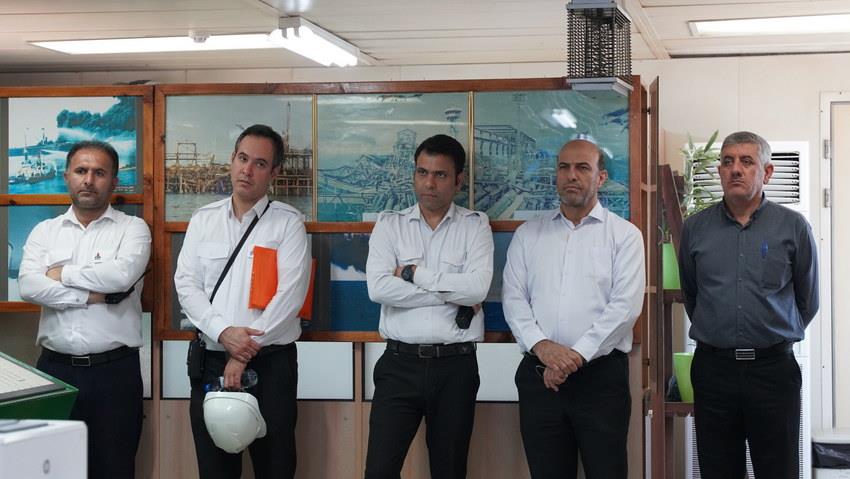 بازدید+ معاون برنامه‌ریزی و تلفیق طرح‌ها و برنامه‌های شرکت ملی نفت ایران+ اسدروز+ میری+ خارگ 10