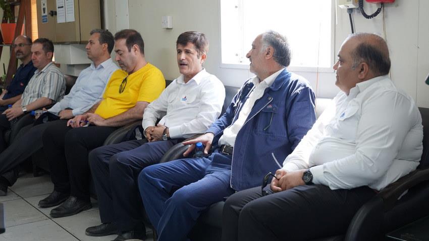 بازدید+ معاون برنامه‌ریزی و تلفیق طرح‌ها و برنامه‌های شرکت ملی نفت ایران+ اسدروز+ میری+ خارگ 9