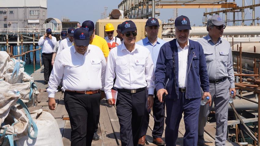 بازدید+ معاون برنامه‌ریزی و تلفیق طرح‌ها و برنامه‌های شرکت ملی نفت ایران+ اسدروز+ میری+ خارگ 6